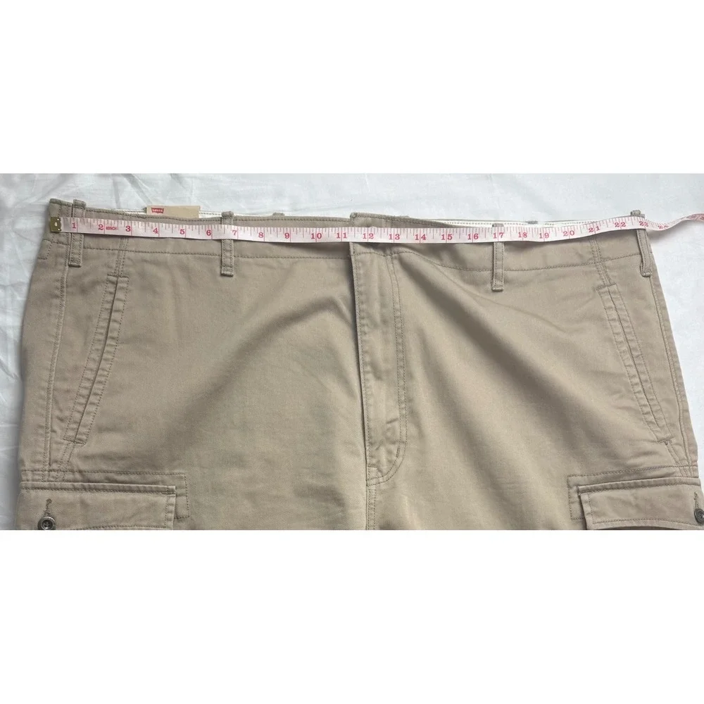 Levis Ace Cargo Shorts Mens 46‎ Khaki Tan Big and Tall Utility, Outdoor, hiking